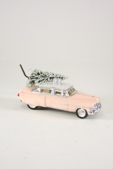 Pink Cadillac Ornament